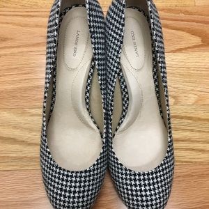 Houndstooth fabric shoe